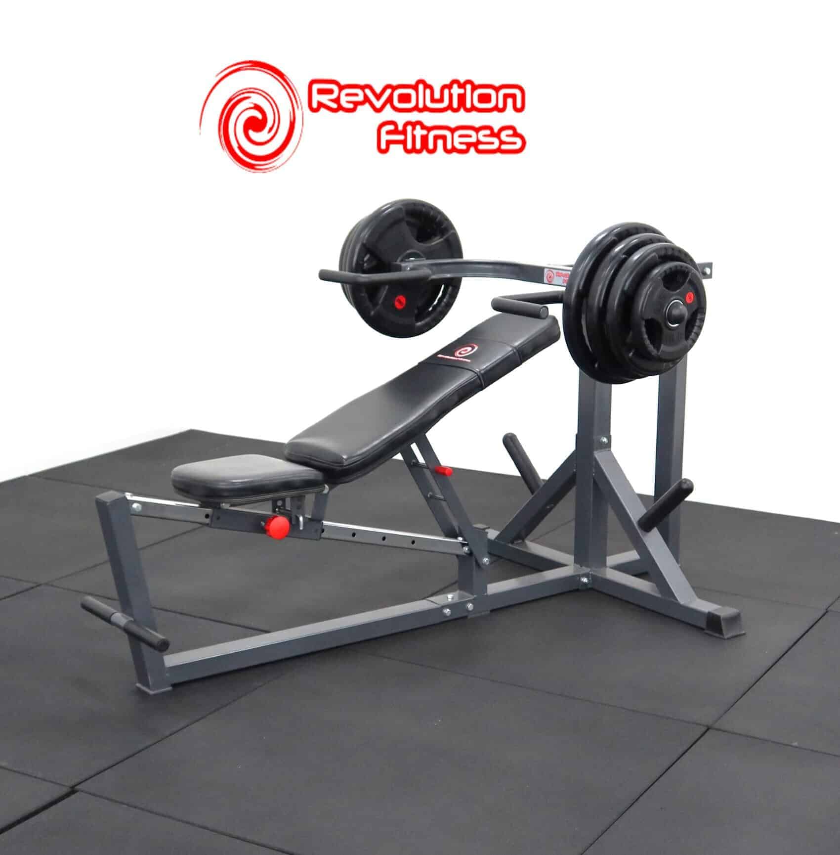 Revolution Commercial Flat Incline Bench HEAVY DUTY LEVERAGE CHEST