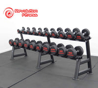 2.5KG-25KG ROUND RUBBER DUMBELL SET