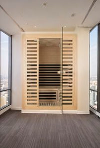 ZUA 3 PERSON INFRARED DELUXE SAUNA