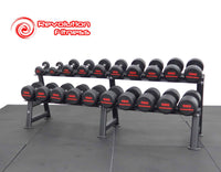 5KG-50KG ROUND RUBBER DUMBELL SET