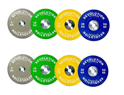 100KG COLOURED ELITE BUMPER SET