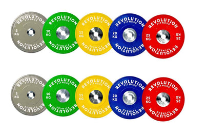 150KG COLOURED ELITE BUMPER SET