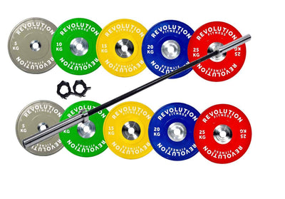 170KG COLOURED ELITE BUMPER SET