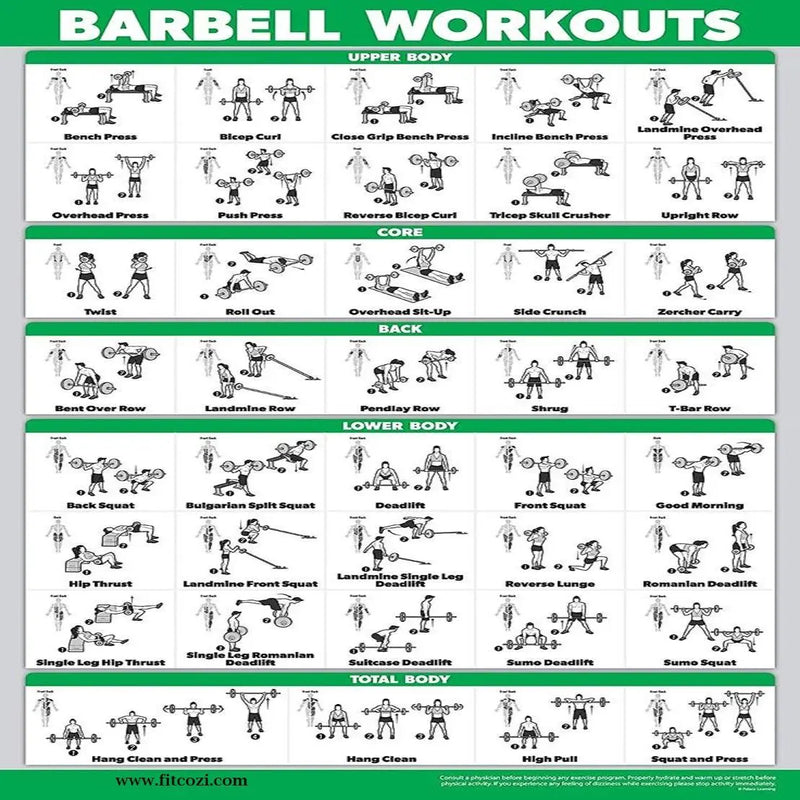 BARBELL WORKOUT POSTER