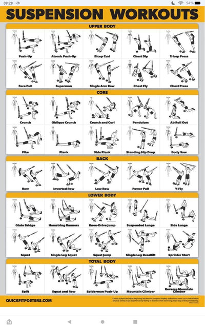 SUSPENSION WORKOUT POSTER