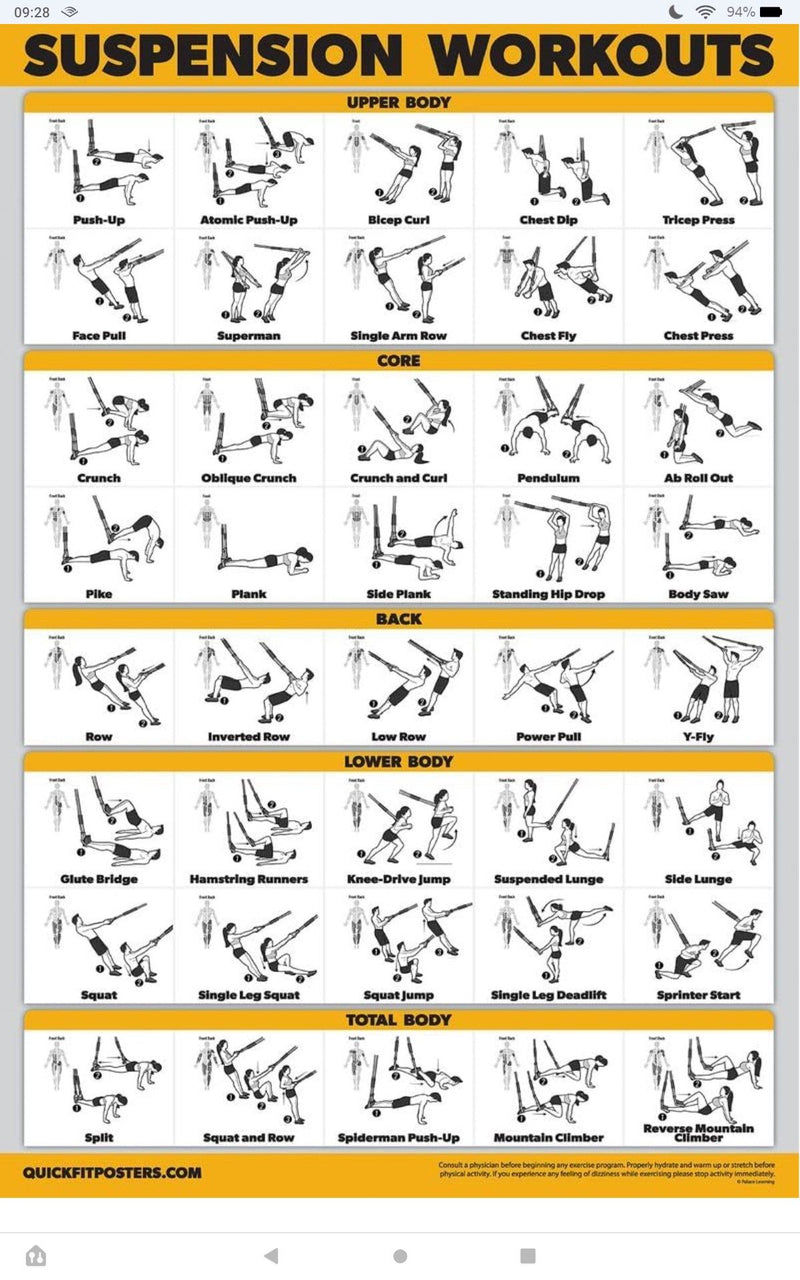 SUSPENSION WORKOUT POSTER
