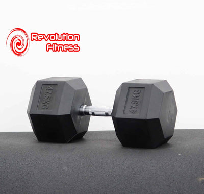 47.5KG RUBBER HEX DUMBELL
