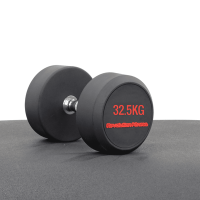 32.5KG ROUND RUBBER DUMBELL