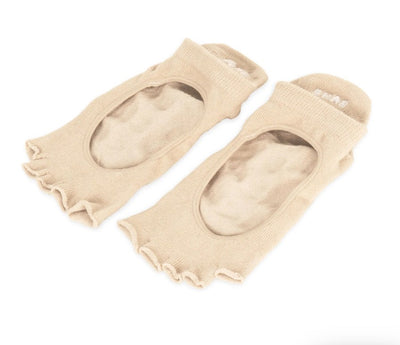 BAHE GROUNDED GRIPPY OPEN TOE SOCKS