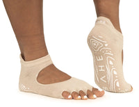 BAHE GROUNDED GRIPPY OPEN TOE SOCKS
