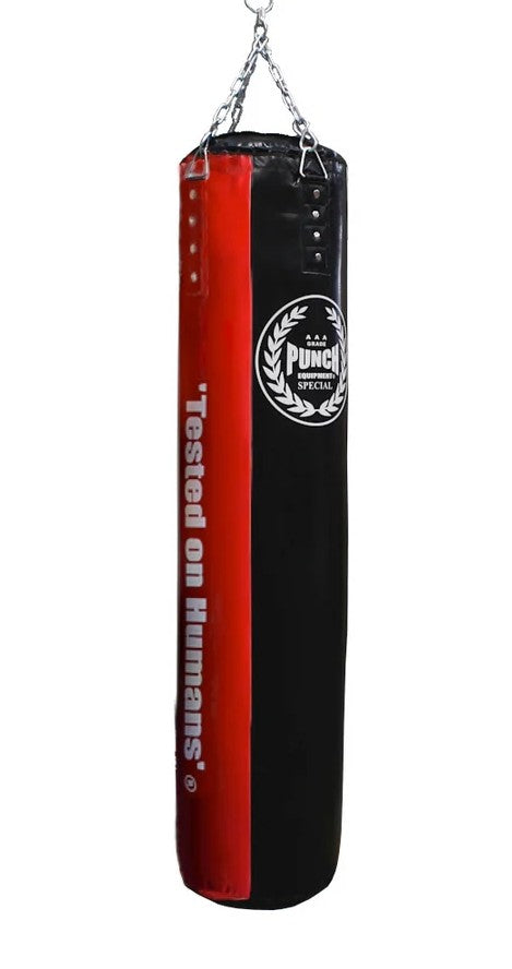 PUNCH 5FT 'SOFTY' BLACK/RED BOXING BAG