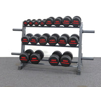 2.5-30KG ROUND RUBBER DUMBELL PACKAGE