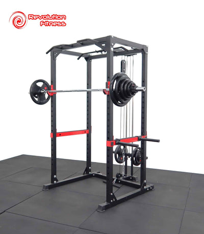 REVOLUTION HR3260 POWER RACK & LAT/ROW