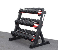 1-10KG RUBBER HEX SET WITH MS400 RACK
