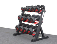5-20KG ROUND RUBBER DUMBELL PACKAGE