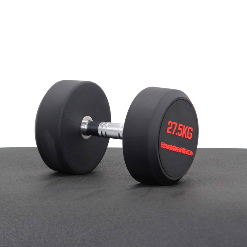 27.5KG ROUND RUBBER DUMBELL