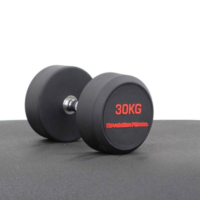 30KG ROUND RUBBER DUMBELL