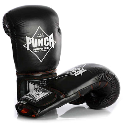PUNCH BLACK DIAMOND MUAY THAI BOXING GLOVES