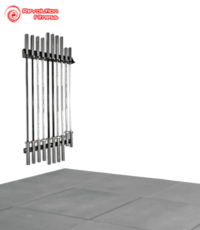 WALL MOUNTED VERTICAL BARBELL HOLDER